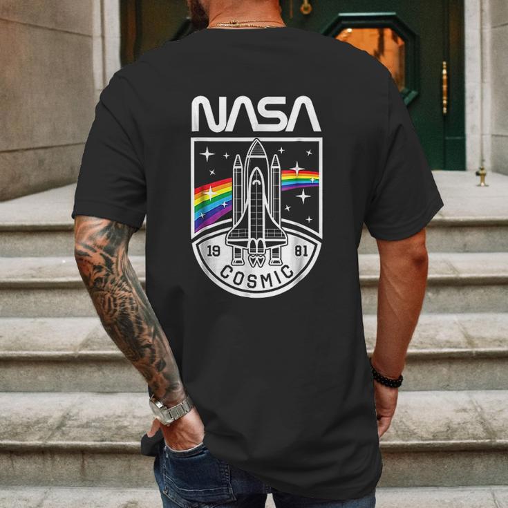 Nasa 1981 Cosmic With Space Shuttle Mens Back Print T-shirt Gifts for Men