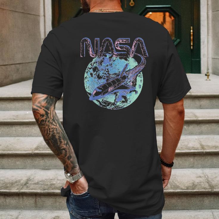 Nasa Pastel Earth Mens Back Print T-shirt Gifts for Men