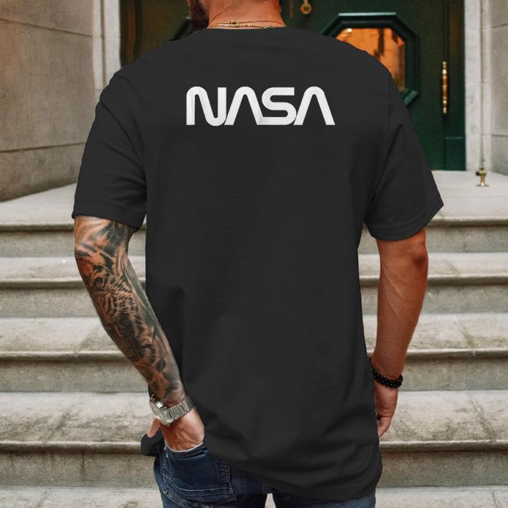 Nasa Worm Logo Mens Back Print T-shirt Gifts for Men