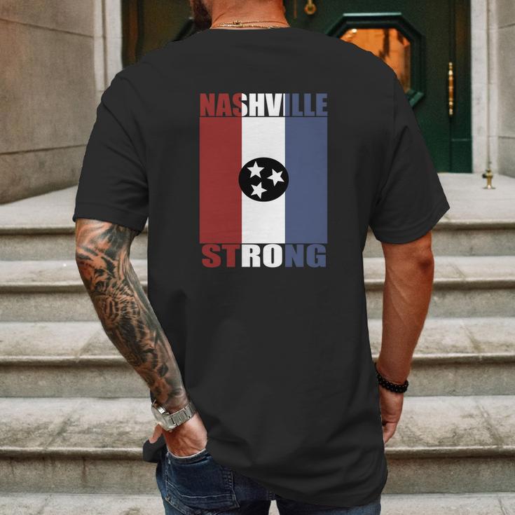 Nashville Strong Toroado Relief T-Shirt Mens Back Print T-shirt Gifts for Men