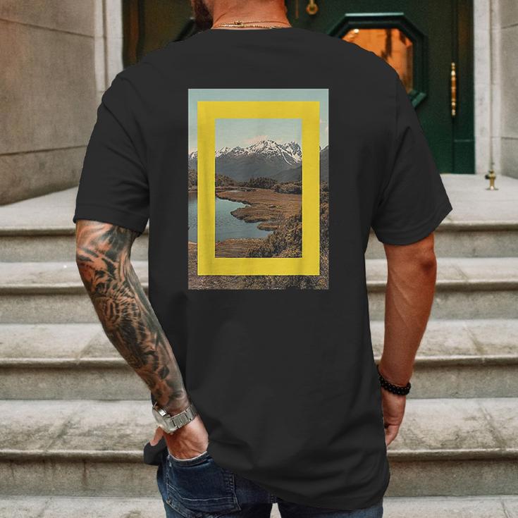 National Geographic Lake Scene Mens Back Print T-shirt Gifts for Men