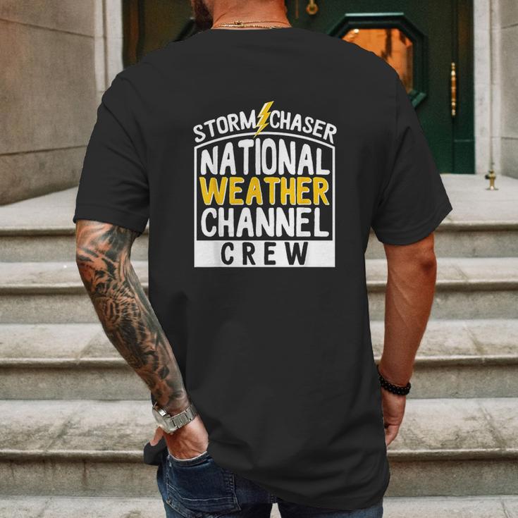 National Weather Channel Mens Back Print T-shirt Gifts for Men