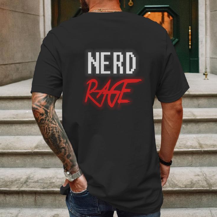 Nerd Rage Shirt Mens Back Print T-shirt Gifts for Men