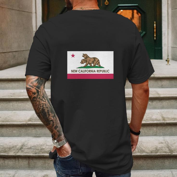 New California Republic Ncr Flag Mens Back Print T-shirt Gifts for Men