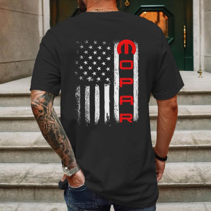 New Mopar Flag America Motor Car Sports Racing Mens Back Print T-shirt Gifts for Men