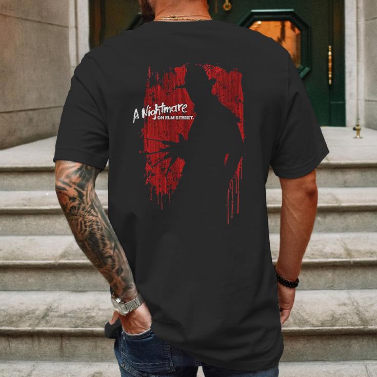 Nightmare On Elm Street Slayer Silhouette Mens Back Print T-shirt Gifts for Men