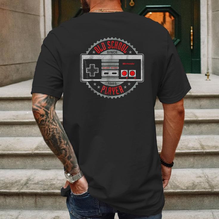 Nintendo Nes Controller Old School Since 85 Graphic Mens Back Print T-shirt Gifts for Men