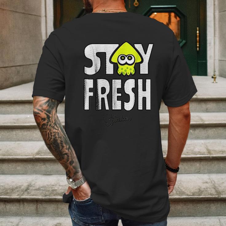 Nintendo Splatoon Neon Stay Fresh Graphic Mens Back Print T-shirt Gifts for Men