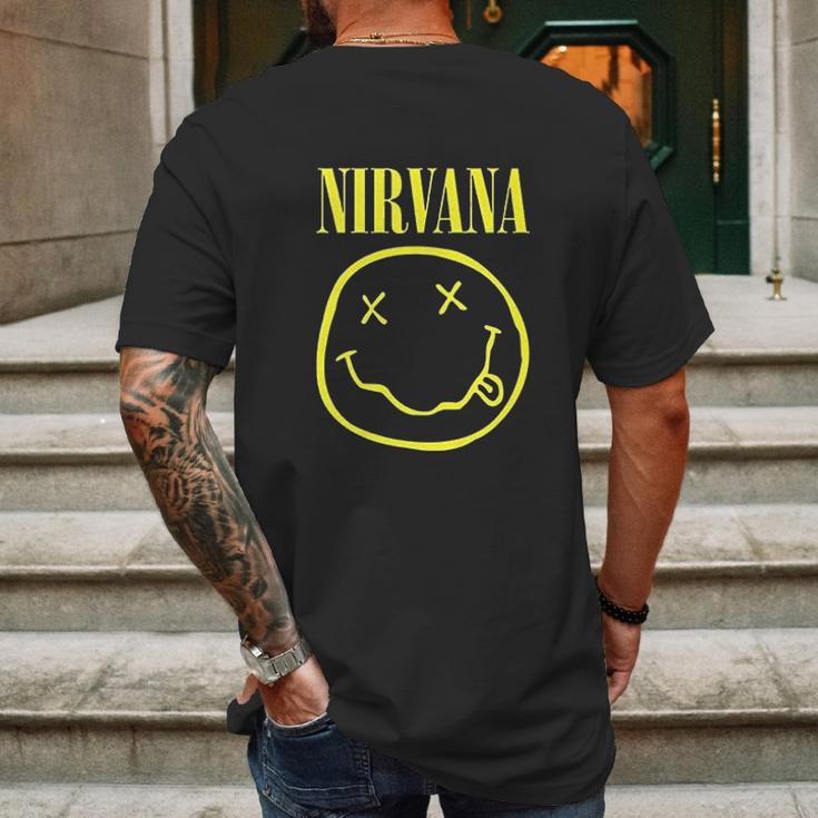 Nirvana Smiley Logo Mens Back Print T-shirt Gifts for Men