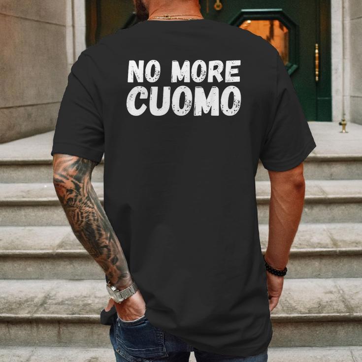 No More Cuomo Mens Back Print T-shirt Gifts for Men