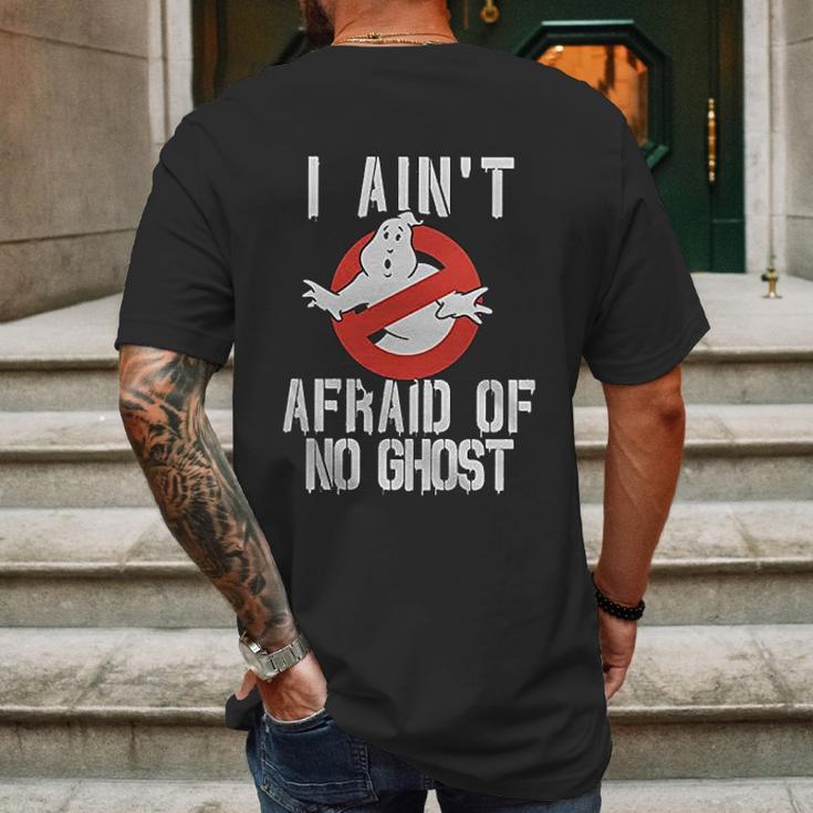 No Ghost Logo I Aint Afraid Mens Back Print T-shirt Gifts for Men