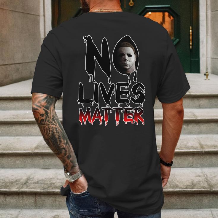 No Lives Matter Classic Horror Mens Back Print T-shirt Gifts for Men