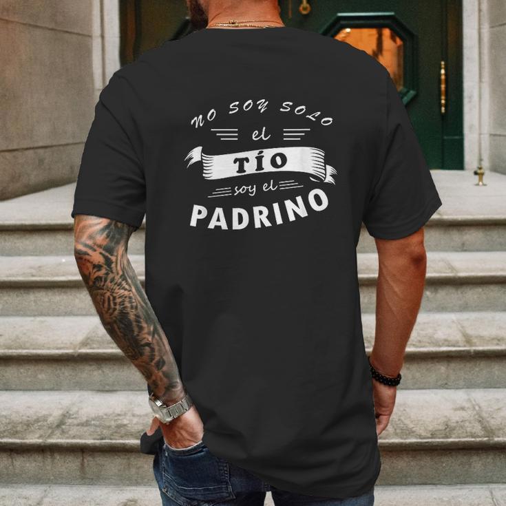 No Soy Solo El Tio Tambien El Padrino Mens Back Print T-shirt Gifts for Men