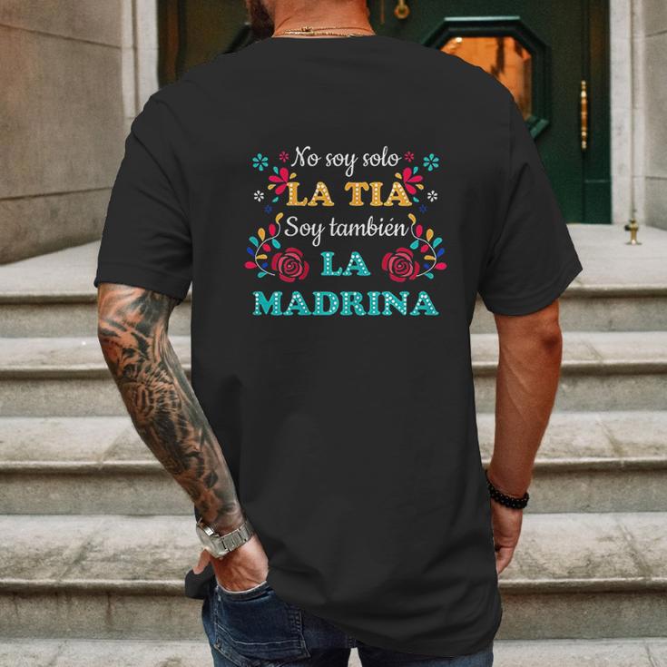 No Soy Solo La Tia Soy Tambien La Madrina Mens Back Print T-shirt Gifts for Men