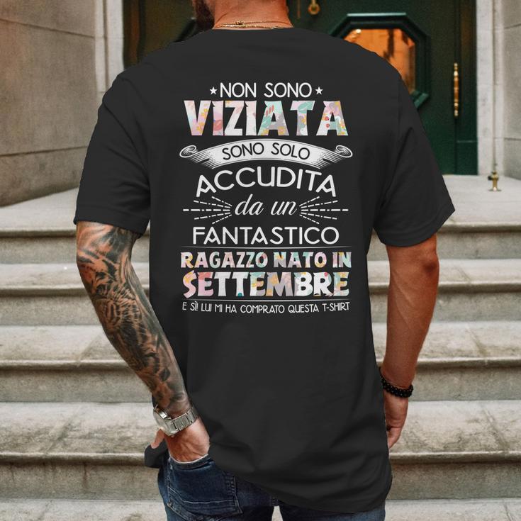 Non Sono Viziata Sono Solo Accudita Da Un Fantastico Settembre Mens Back Print T-shirt Gifts for Men