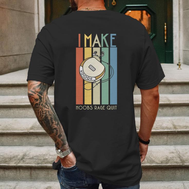 I Make Noobs Rage Quit Mens Back Print T-shirt Gifts for Men