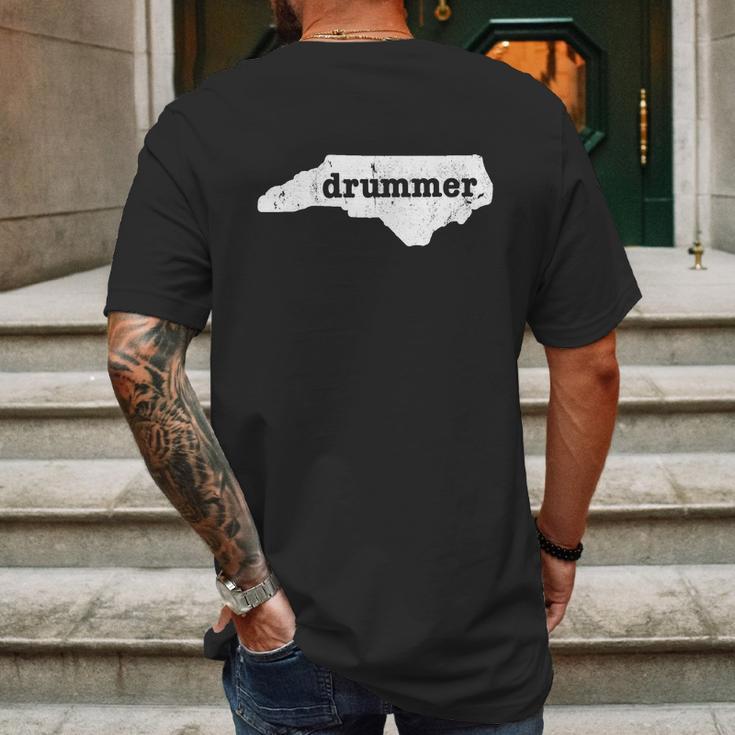 North Carolina DrummerShirt Mens Back Print T-shirt Gifts for Men