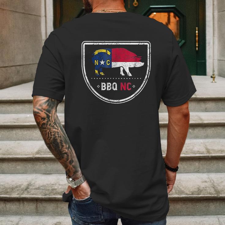 North Carolina State Flag Bbq Nc Mens Back Print T-shirt Gifts for Men