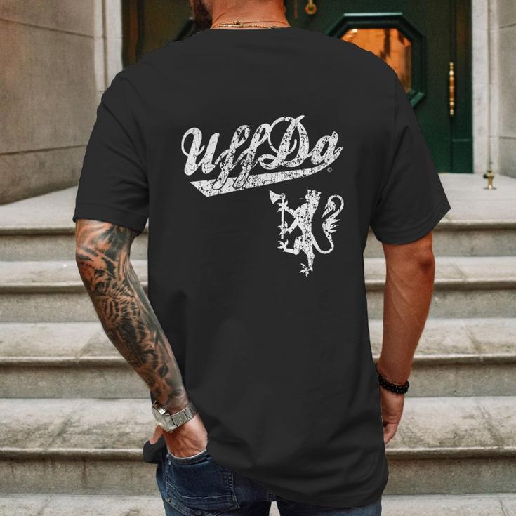 Norway Uff Da Norwegian Mens Back Print T-shirt Gifts for Men