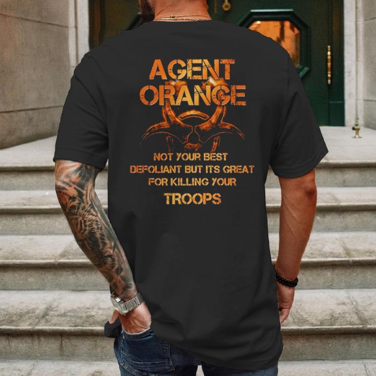 Not Your Best Defoliant Agent Orange Veteran Mens Back Print T-shirt Gifts for Men