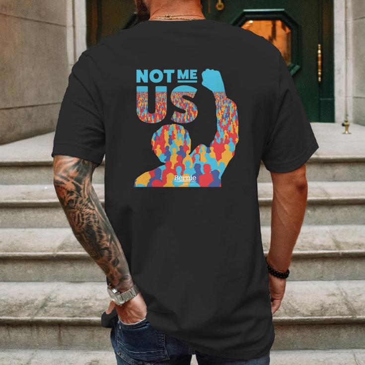 Not Me Us Bernie Sanders Mens Back Print T-shirt Gifts for Men