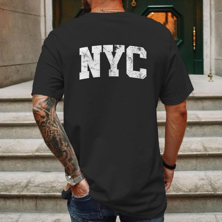 Nyc New York City Usa State Mens Back Print T-shirt Gifts for Men