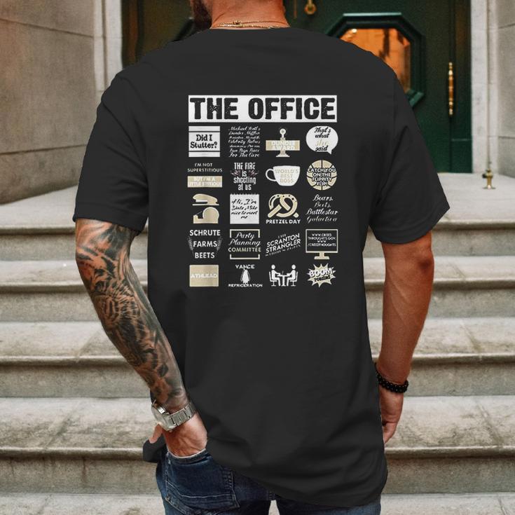 The Office Quote Mash Up Mens Back Print T-shirt Gifts for Men