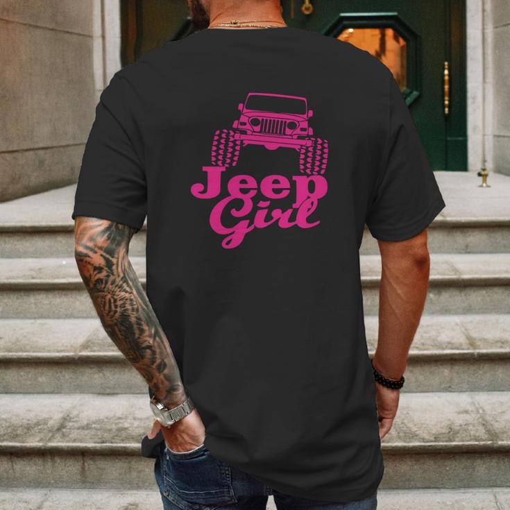 Official Jeep Girl Shirt Mens Back Print T-shirt Gifts for Men