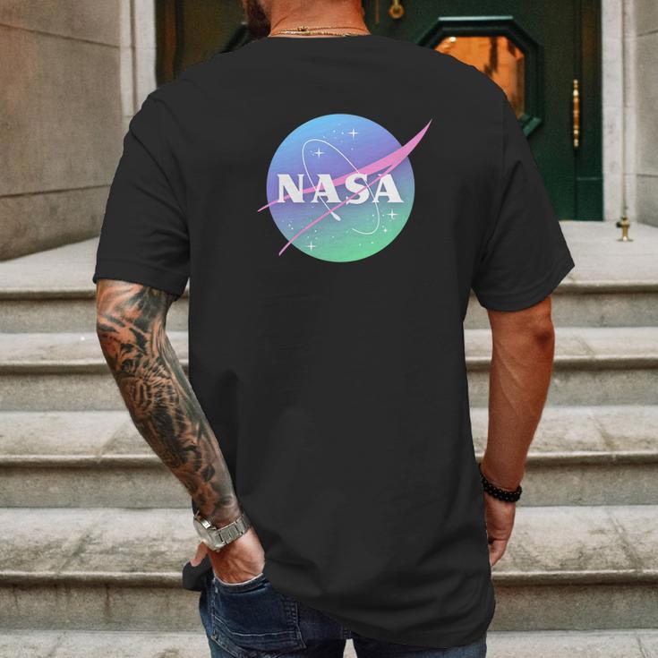 Official Mars Space Travel Nasa Astronaut Pastel Mens Back Print T-shirt Gifts for Men