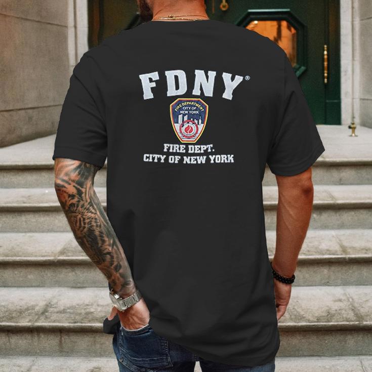 Officially Licensed City Of New York Fire Department Mens Back Print T-shirt Gifts for Men