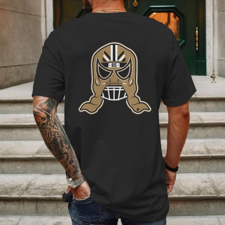 Officially Licensed George Kittle - George Kittle Lucha Mask T-Shirt Mens Back Print T-shirt Gifts for Men