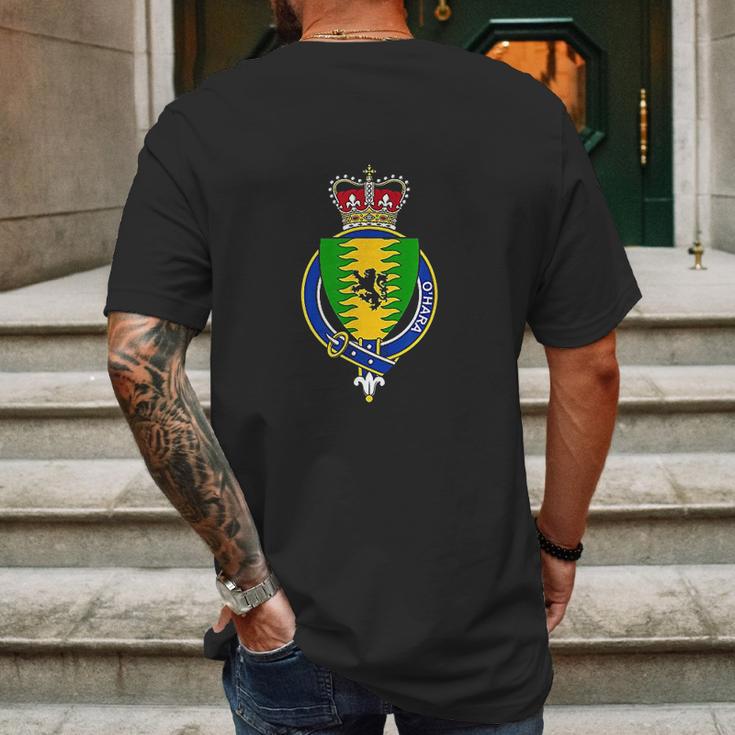 Ohara Coat Of Arms Family Crest Mens Back Print T-shirt Gifts for Men