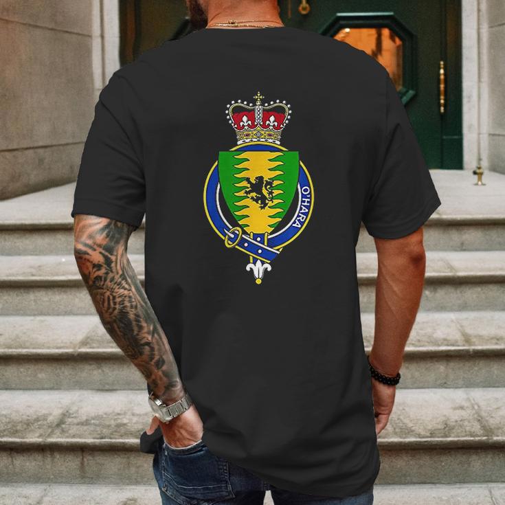 Ohara Coat Of Arms Family Crest Mens Back Print T-shirt Gifts for Men