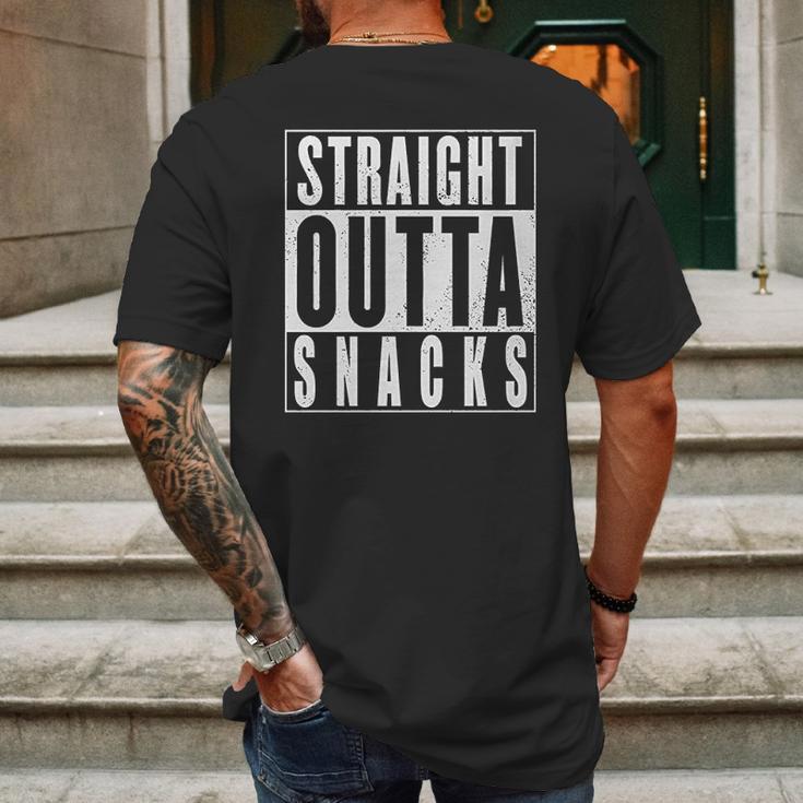 Old Glory Straight Outta Snacks Black Soft Baby One Piece Mens Back Print T-shirt Gifts for Men