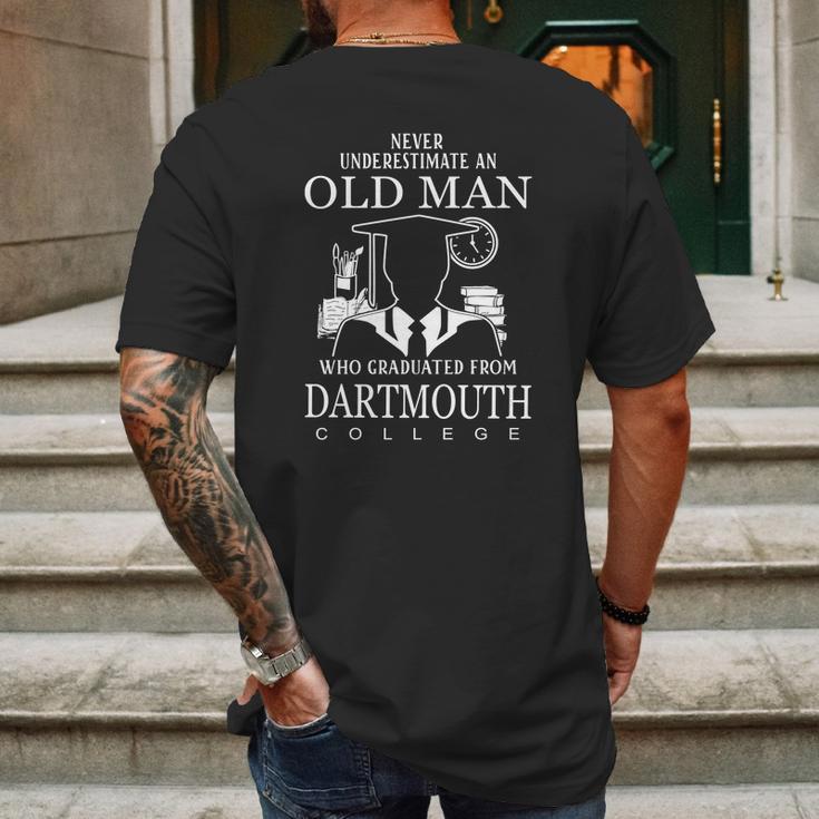 Old Man- Graduated From Dartmouth College Mens Back Print T-shirt Gifts for Men