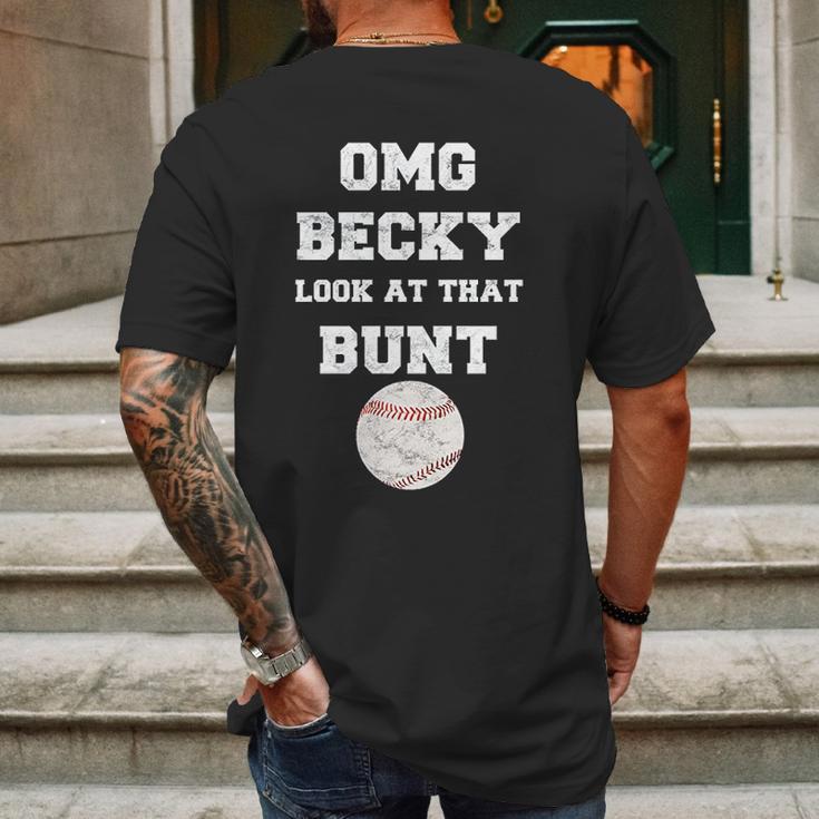 Omg Becky Look At That Bunt Baseball Mens Back Print T-shirt Gifts for Men