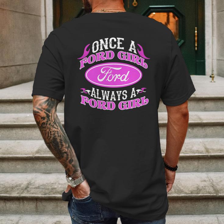 Once A Ford Girl Always A Ford Girl Npv Mens Back Print T-shirt Gifts for Men