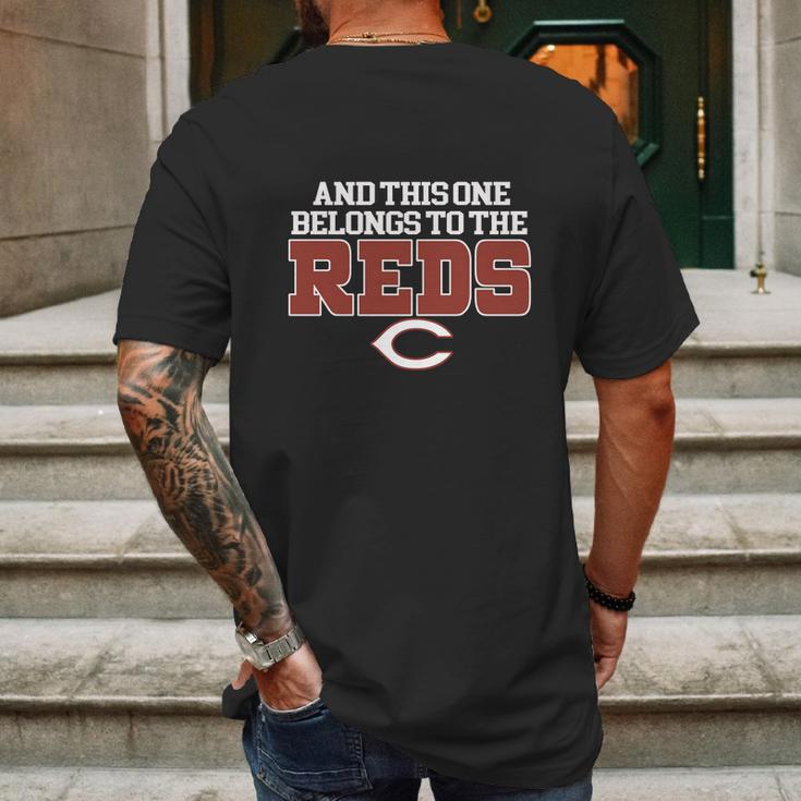 This One Belongs To The Reds Mens Back Print T-shirt Gifts for Men