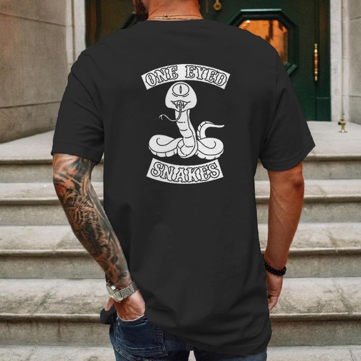 One Eyed Snake Mens Back Print T-shirt Gifts for Men