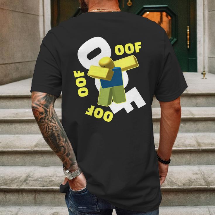 Oof Dancing Dabbing Noob Mens Back Print T-shirt Gifts for Men