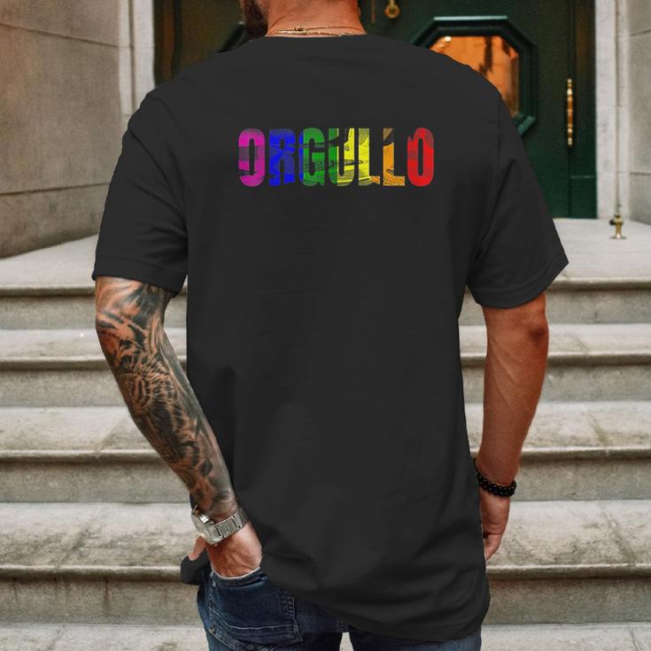 Orgullo Pride Flag Lgbtq For Pride 2019 Mens Back Print T-shirt Gifts for Men