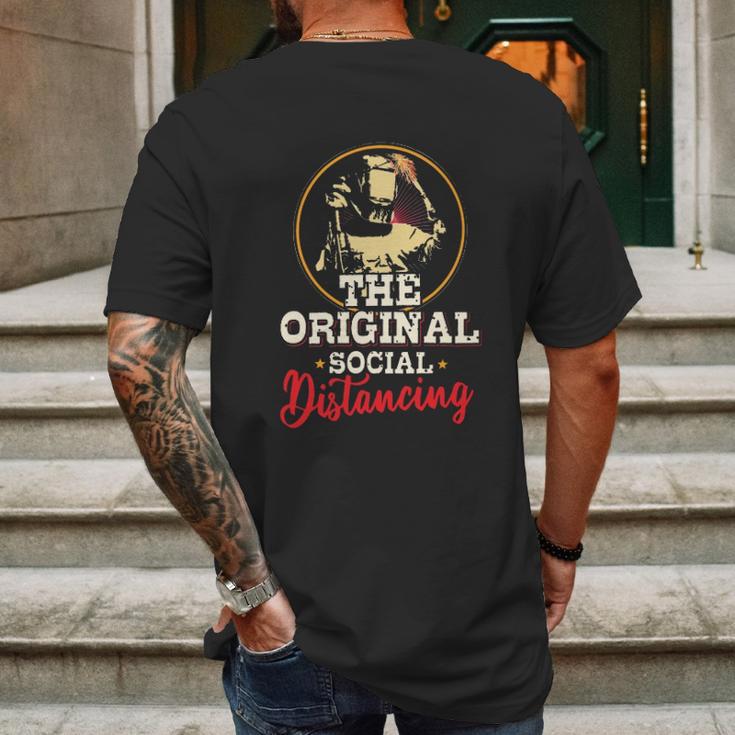 The Original Social Distancing Mens Back Print T-shirt Gifts for Men