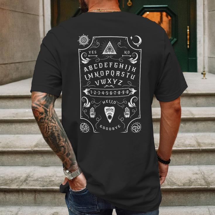 Ouija Board Varsity Goth Emo Occult Mens Back Print T-shirt Gifts for Men