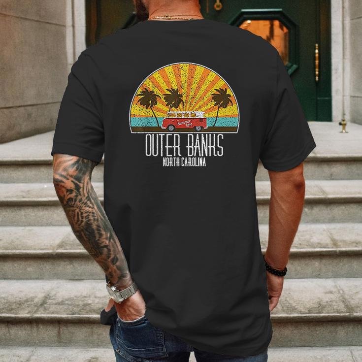 Outer Banks North Carolina Vacation Souvenir Mens Back Print T-shirt Gifts for Men