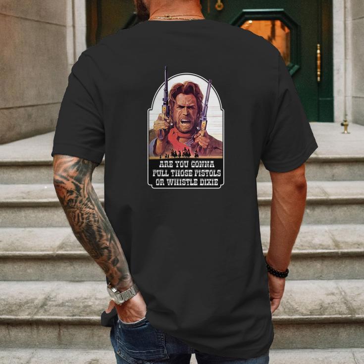 The Outlaw Josey Wales Clint Eastwood Mens Back Print T-shirt Gifts for Men