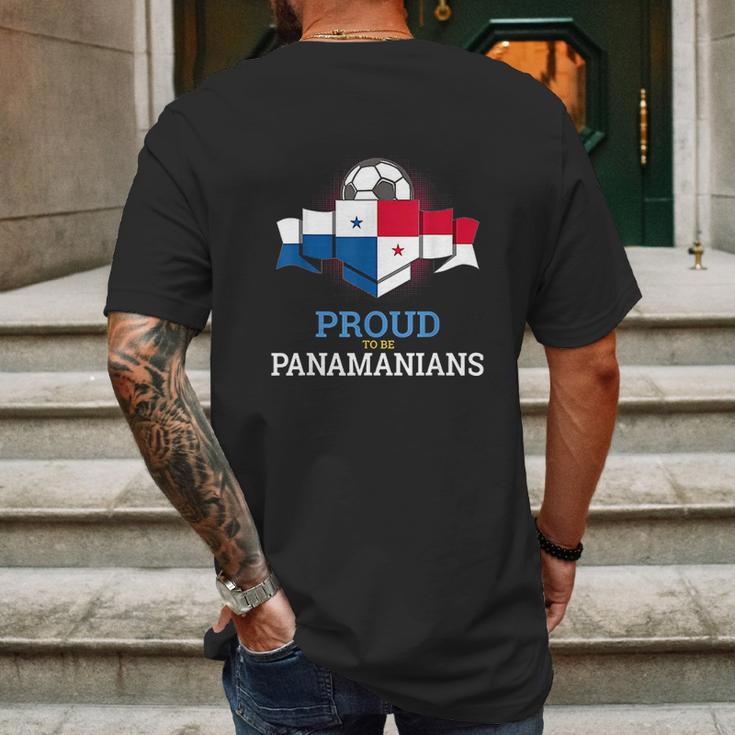 Panama Country World Soccer Team Flag Panamanians Beach Gift Mens Back Print T-shirt Gifts for Men