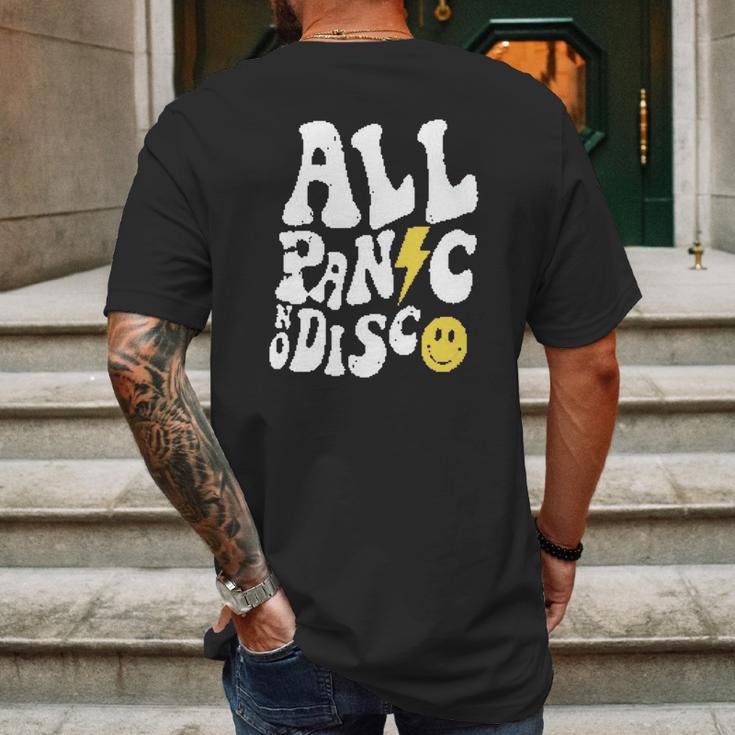 All Panic No Disco Print Popular Gift Mens Back Print T-shirt Gifts for Men