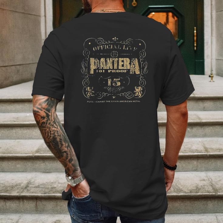 Pantera Official 101 Proof Mens Back Print T-shirt Gifts for Men