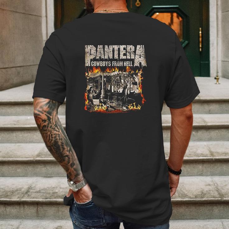 Pantera Official Cowboys From Hell Cover Fire Mens Back Print T-shirt Gifts for Men