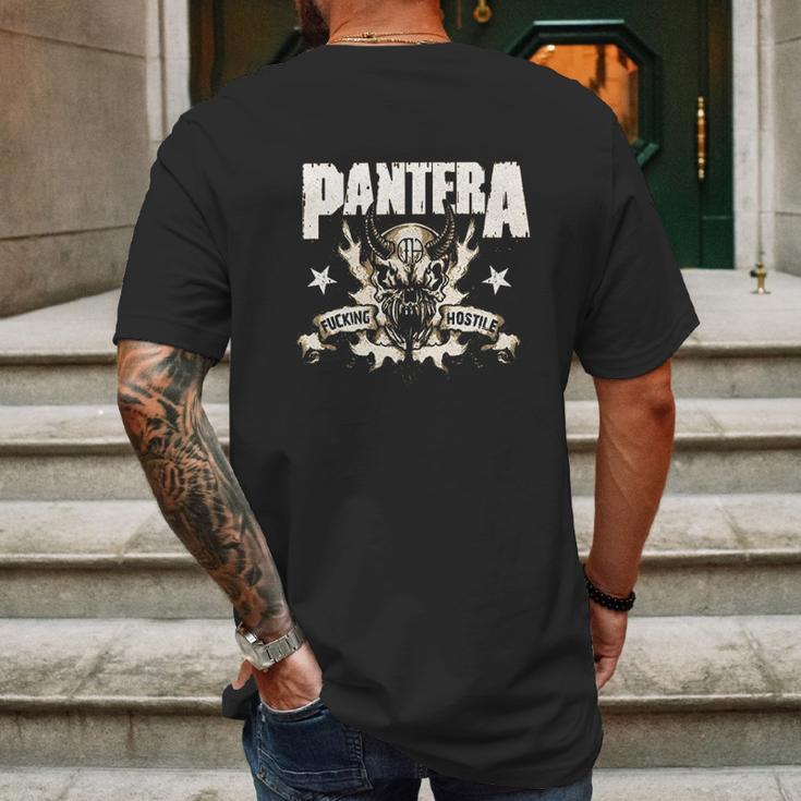 Pantera Official Hostile Skull Mens Back Print T-shirt Gifts for Men